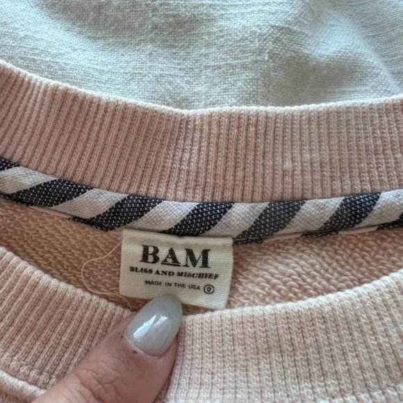 Bliss and Mischief Slouchy Sweatshirt Pink - Picture 4 of 6